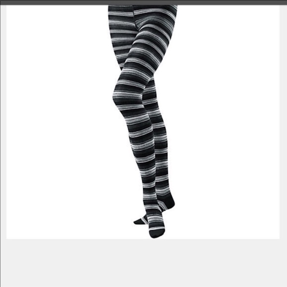 striped wool tights